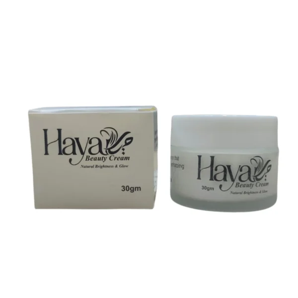 haya beauty cream 30gm | natural brightness & glow formula for radiant skin