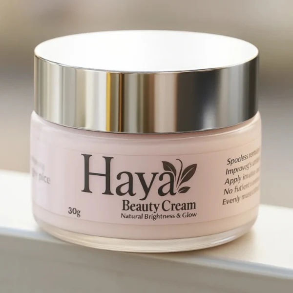 haya beauty cream 30gm | natural brightness & glow formula for radiant skin