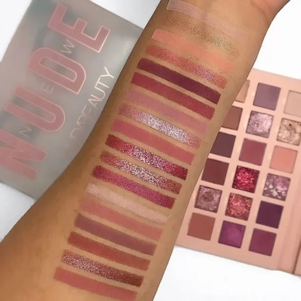 18 colors nude eyeshadow palette | matte & shimmer pigmented shades | long lasting eye makeup