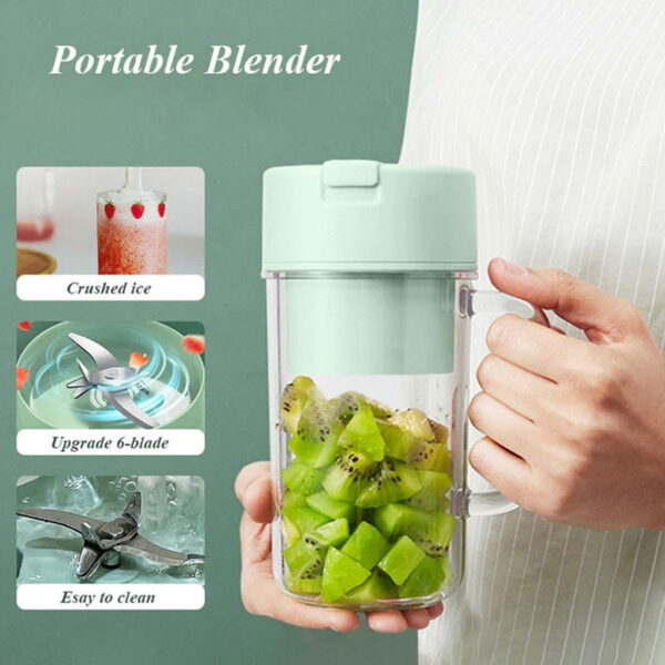 crusher juicer 2 in 1 mini portable usb rechargeable high quality 6 blades