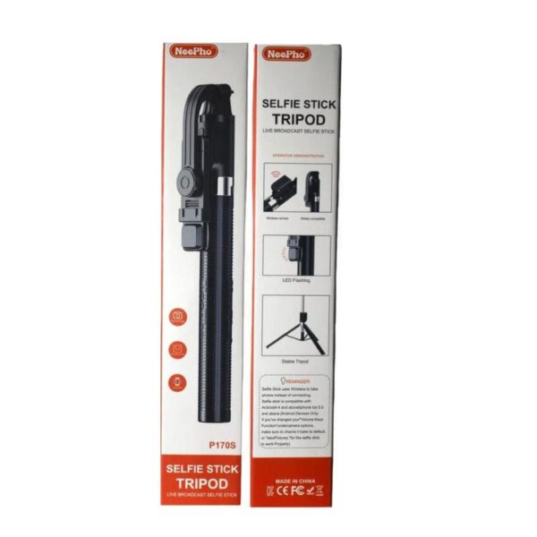 neepho p170s selfie stick tripod | premium metal build for ultimate stability