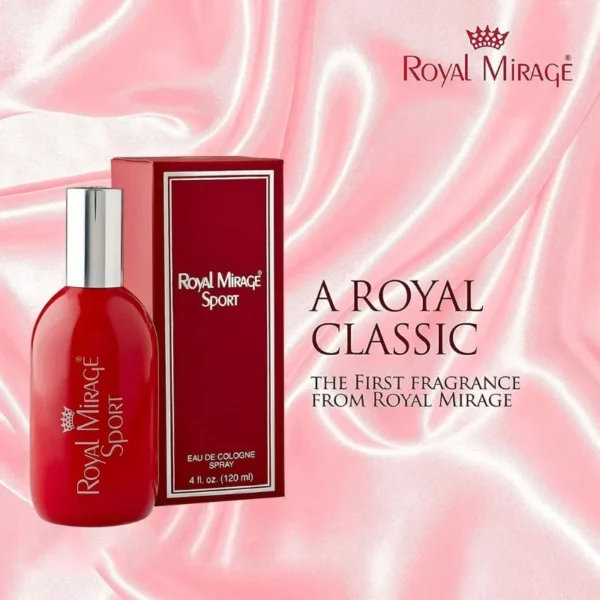 royal mirage sport eau de cologne 120ml | long lasting unisex perfume