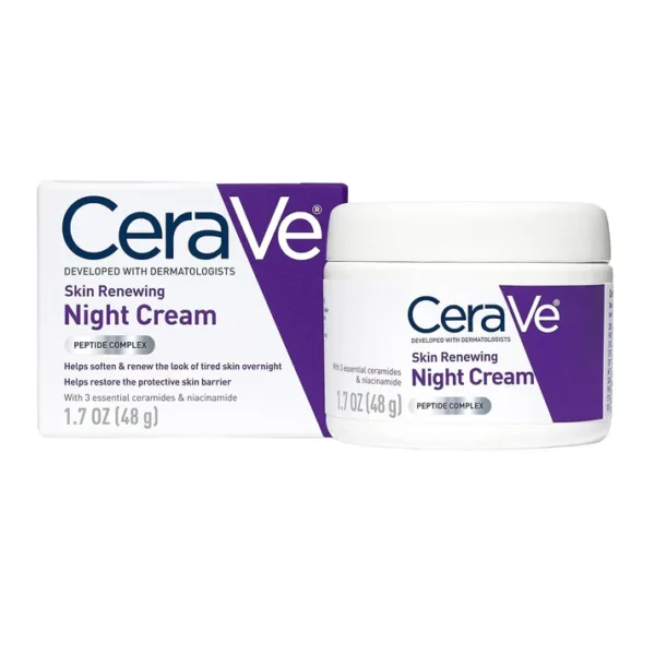 cerave 4 in 1 skincare kit – cleanser, serum, sunblock & night cream