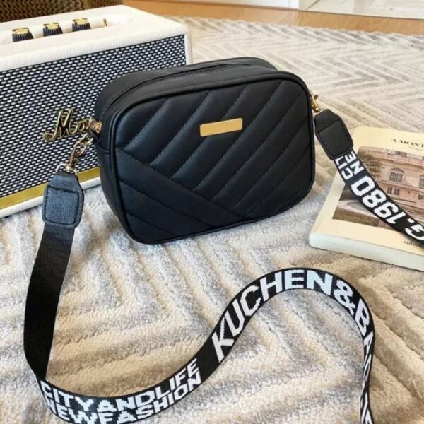 leather handbag for girls & women | stylish shoulder bag for daily use & gift | black