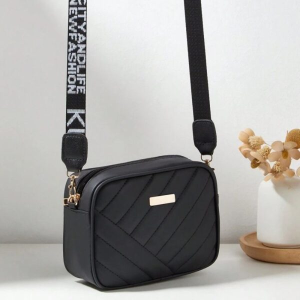 leather handbag for girls & women | stylish shoulder bag for daily use & gift | black
