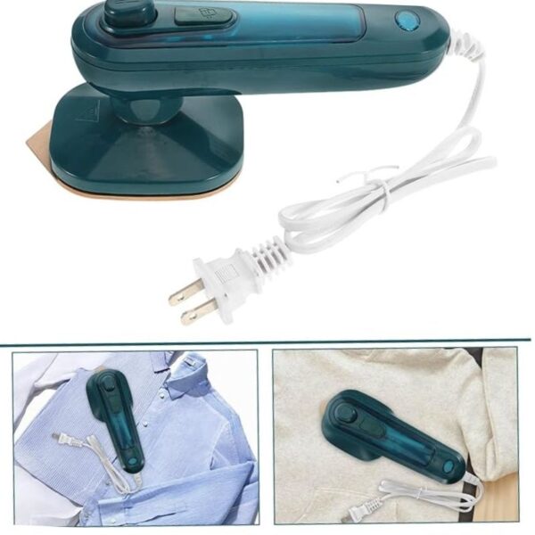 portable mini steam iron | handheld garment steamer for quick wrinkle removal at home & travel