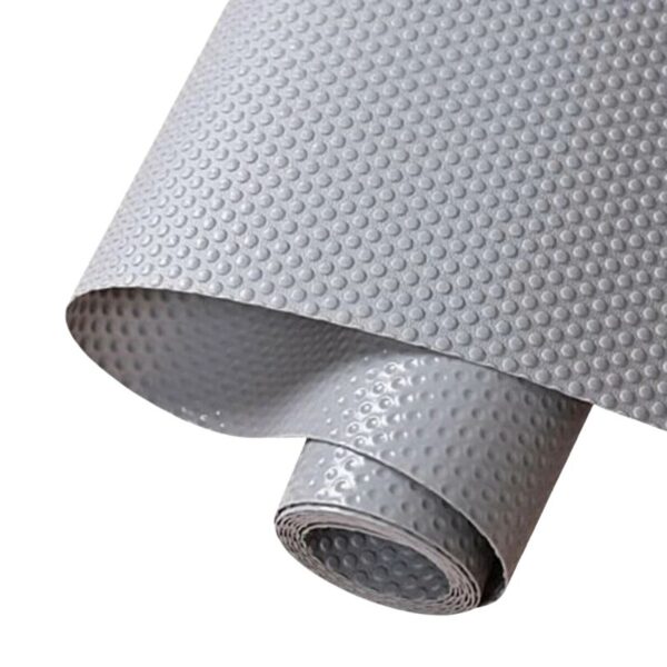 anti slip fridge & shelf mat | waterproof & washable sheet for kitchen, drawer, cabinet use | dark grey color