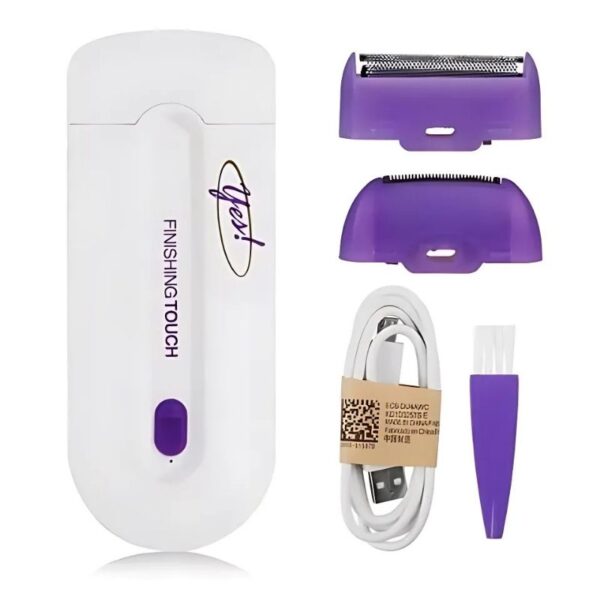 2 in 1 rechargeable painless hair remover for face & body | instant, pain free hair removal machine