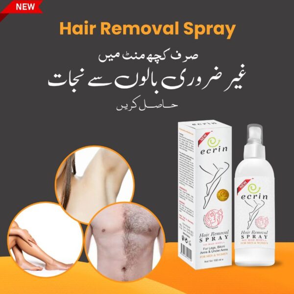 ecrin hair removal spray for men and women | hair removal spray
