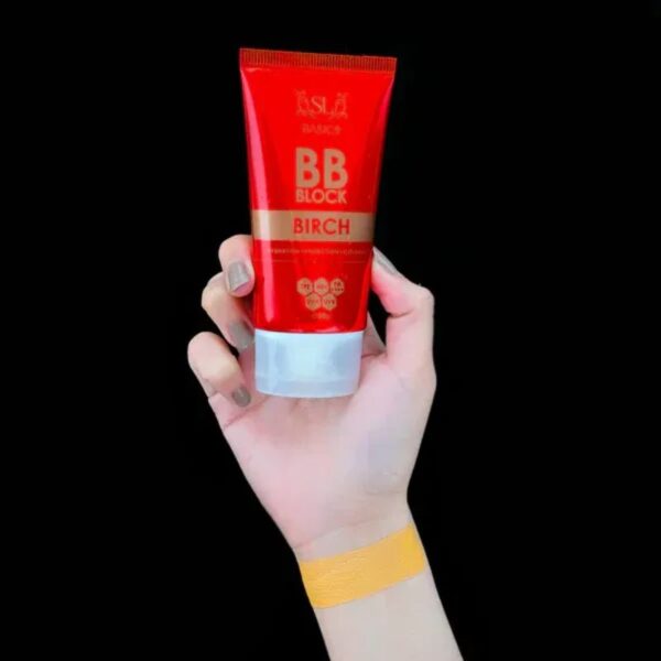 sl basics bb block spf 50g – tinted sunscreen with hydration, uv protection & flawless coverage | vitamin e & lotus extract
