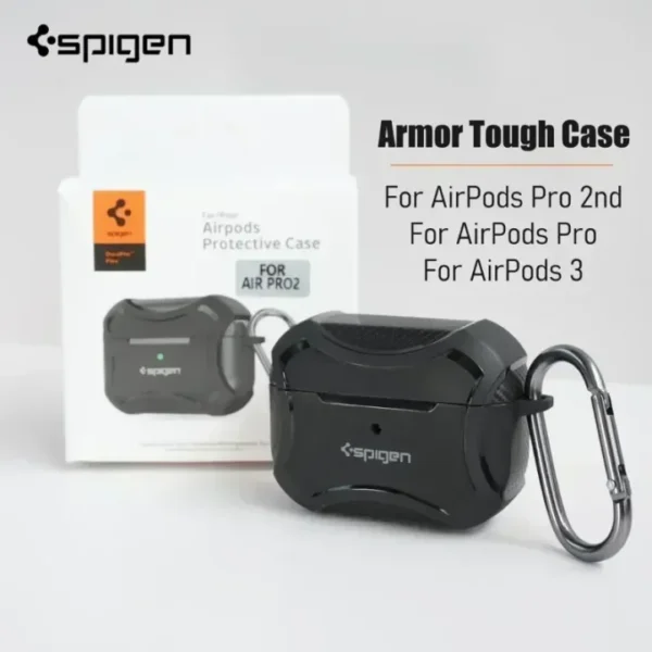 airpods protective case | pro 2/pro/airpods 3 full protective case with metal hook