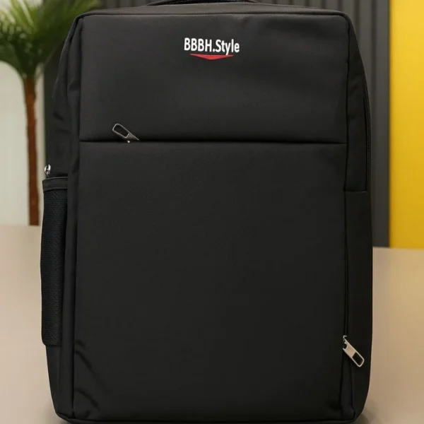 slim business laptop backpack | lightweight travel & office bag with multi pockets | black