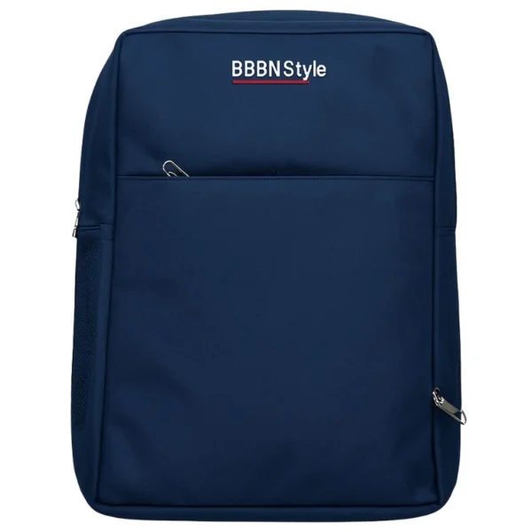 slim business laptop backpack | lightweight travel & office bag with multi pockets | navy blue