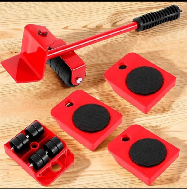 5 in 1 heavy furniture mover tool set | lifter & roller kit