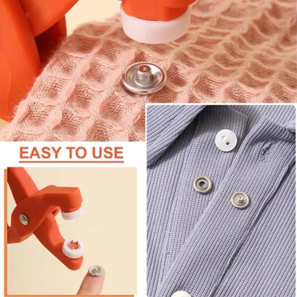 tich button machine plier with 25 plastic snap buttons