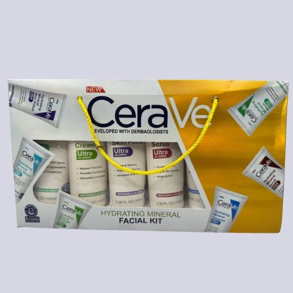 pack of 6 – cerave hydrating mineral facial kit | deep moisture & skin repair | best quality skincare