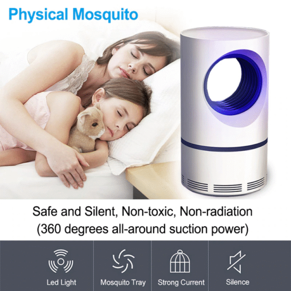 portable usb mosquito killer lamp safe, silent & chemical free