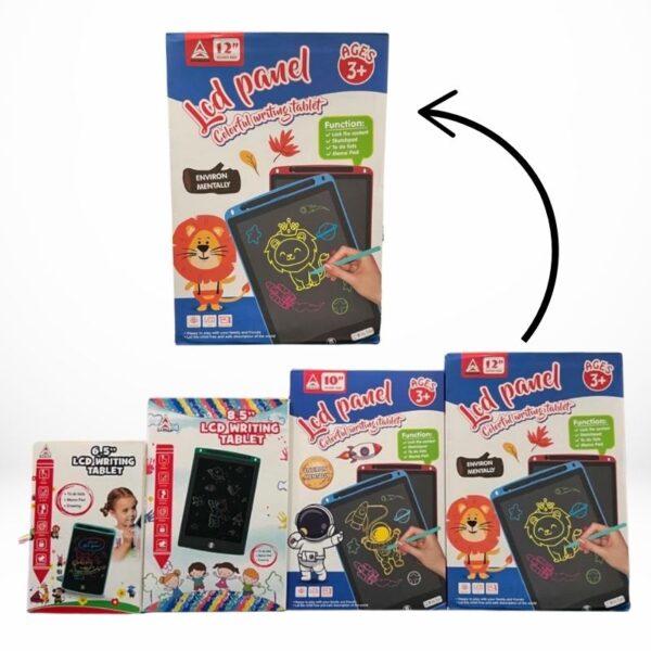 12 inch multi color lcd writing tablet | top quality | random colors